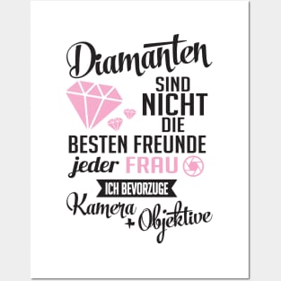 Diamanten kamera objektive (black) Posters and Art